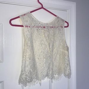 Lace crop top